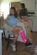 Carlie mit Gips